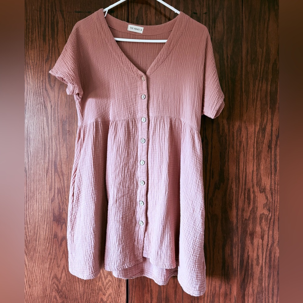 Button through Mini dress